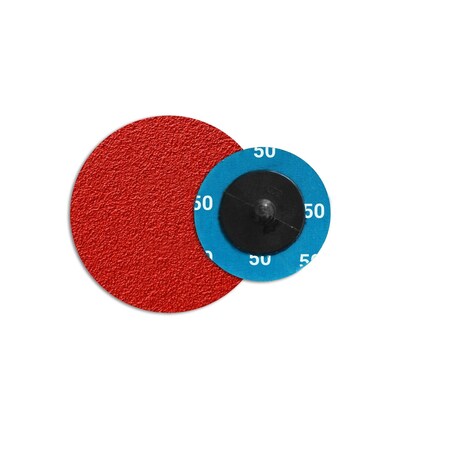Continental Abrasives 3" 50 Grit Ceramic Cloth Reinforced Quick Change Style Disc Q-C3050